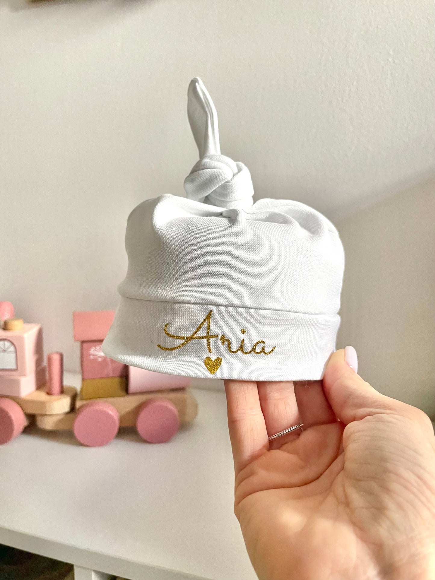 Bonnet de naissance en coton