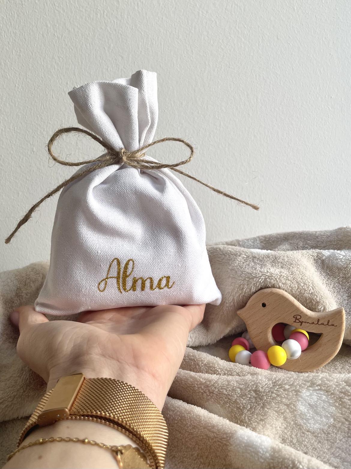 Pochette cadeau coton