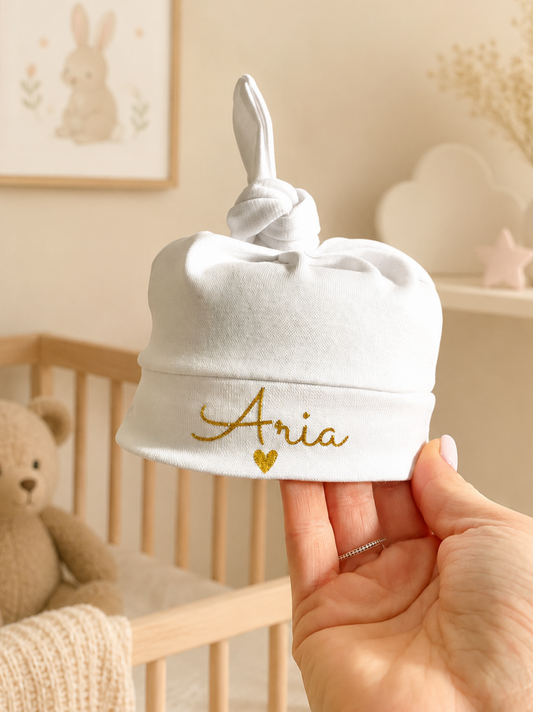 Bonnet de naissance en coton