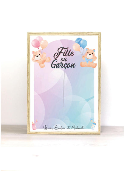 Affiche de vote Gender Reveal