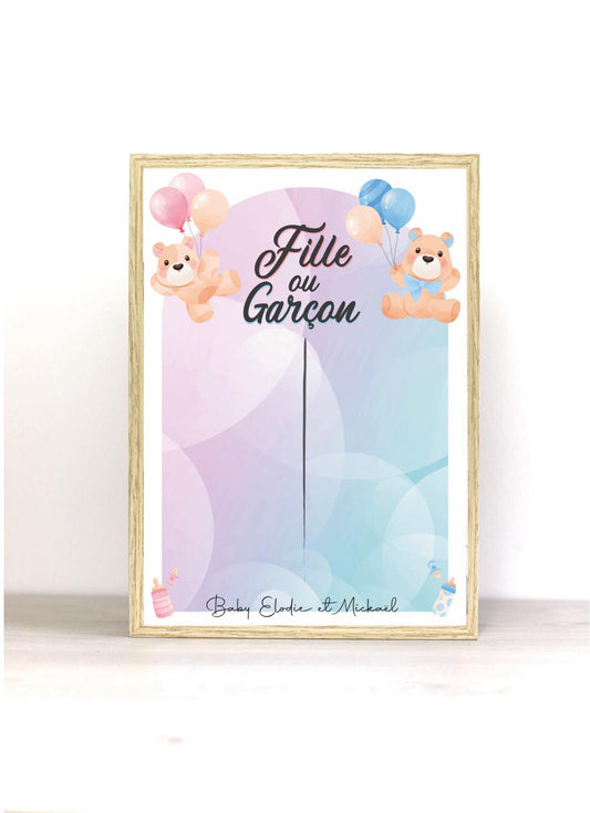 Affiche de vote Gender Reveal