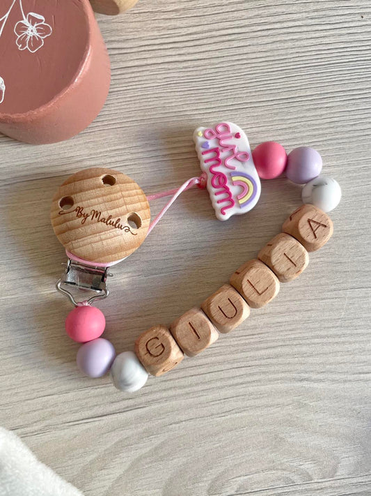 Attache tétine Girl Mom