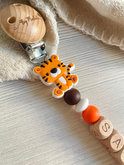 Attache tétine Tigre